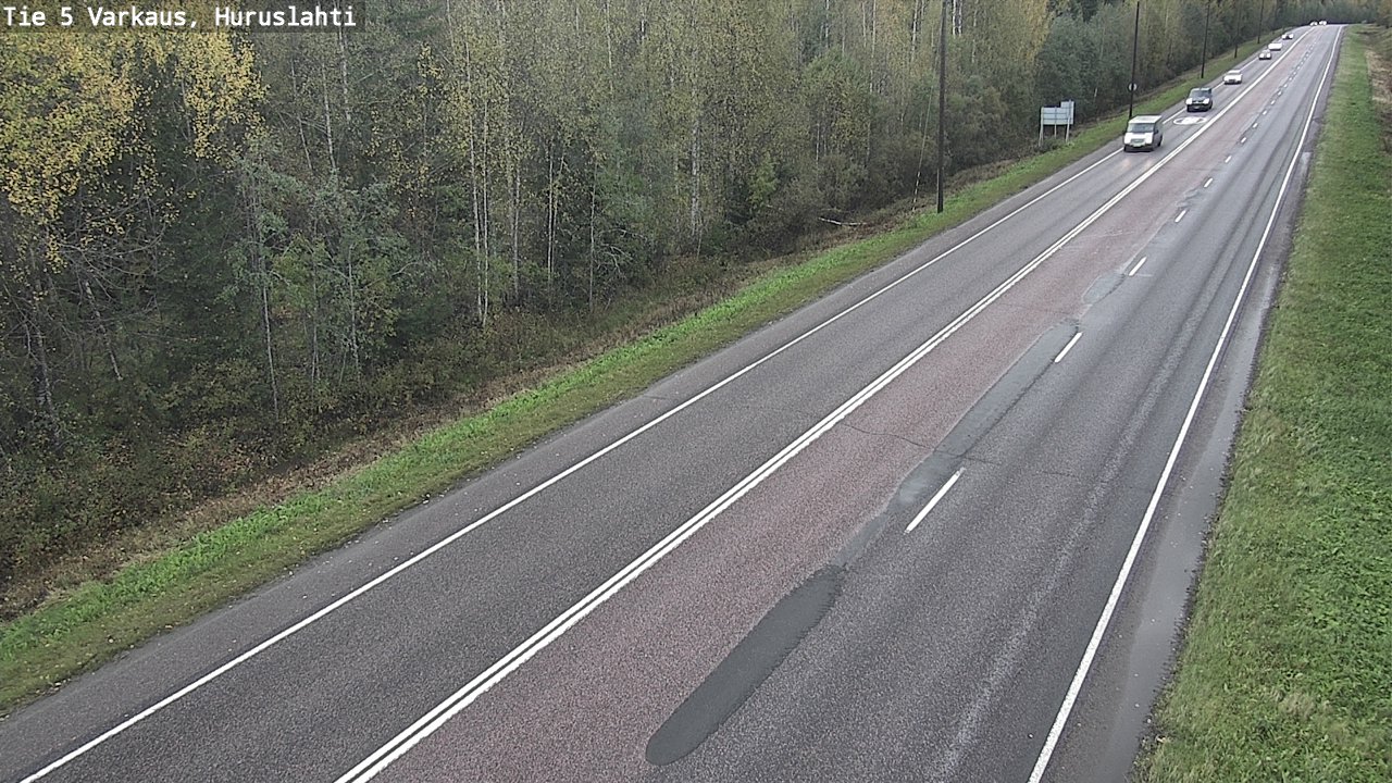 Weather Camera Image Road 5 Varkaus, Huruslahti, Varkaus, Pohjois-Savo