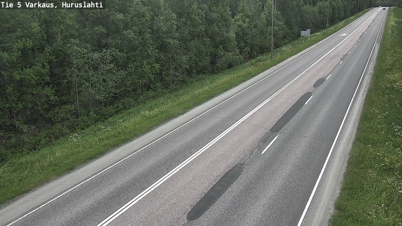 Weather Camera Image Road 5 Varkaus, Huruslahti, Varkaus, Pohjois-Savo
