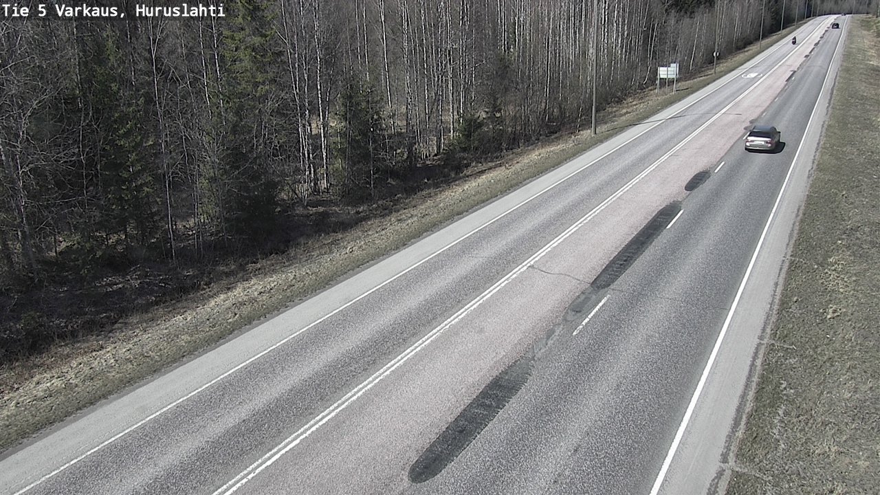 Weather Camera Image Väg 5 Varkaus, Huruslahti, Varkaus, Pohjois-Savo