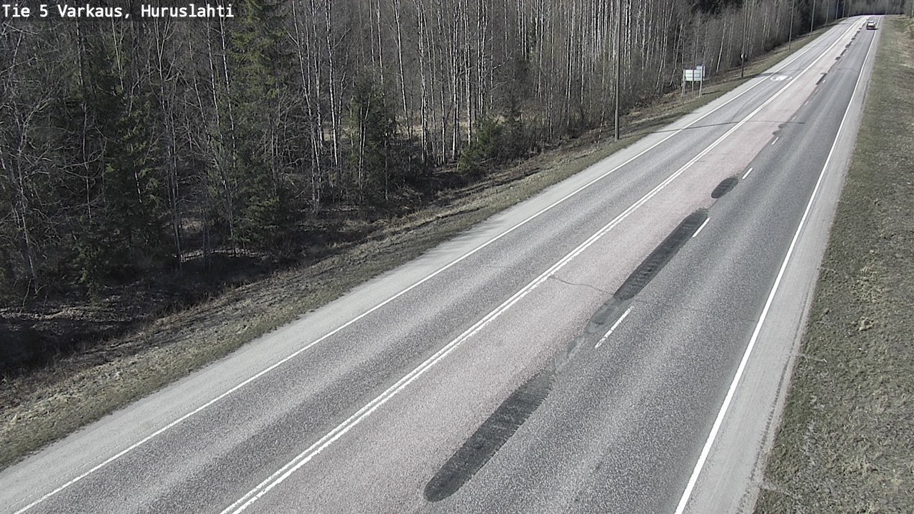Weather Camera Image Road 5 Varkaus, Huruslahti, Varkaus, Pohjois-Savo