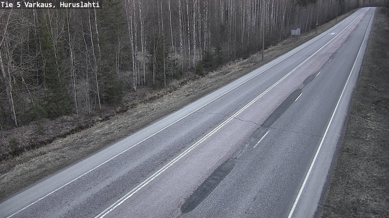 Weather Camera Image Road 5 Varkaus, Huruslahti, Varkaus, Pohjois-Savo