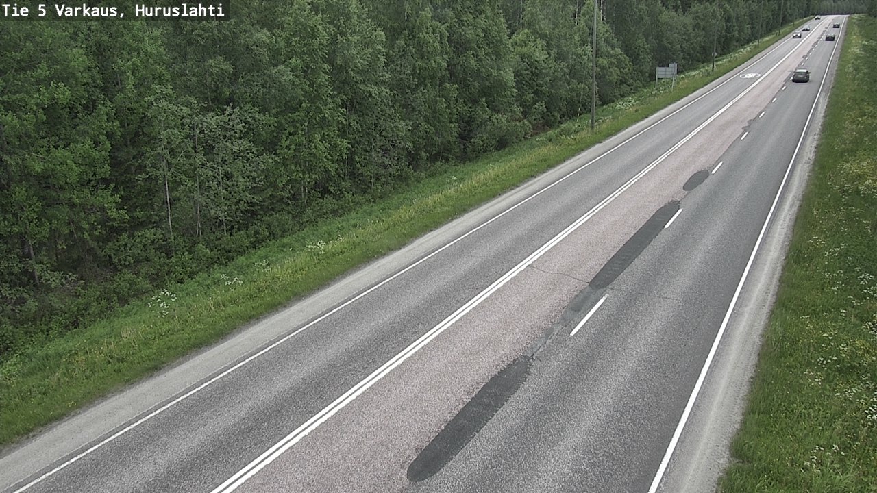 Weather Camera Image Road 5 Varkaus, Huruslahti, Varkaus, Pohjois-Savo