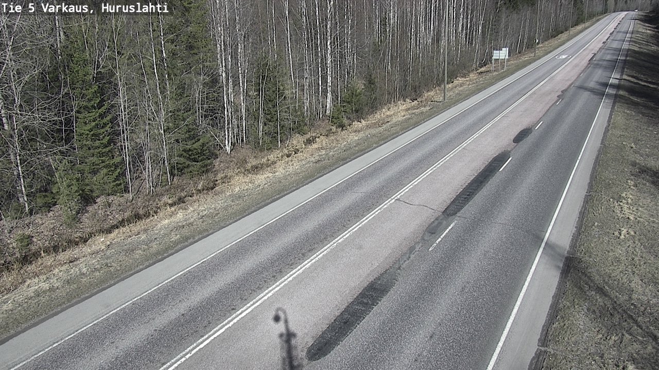 Weather Camera Image Väg 5 Varkaus, Huruslahti, Varkaus, Pohjois-Savo