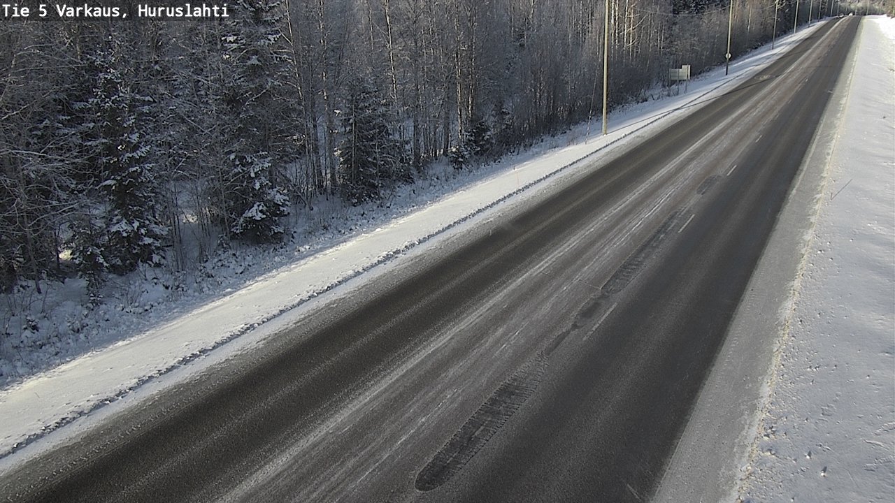 Weather Camera Image Road 5 Varkaus, Huruslahti, Varkaus, Pohjois-Savo