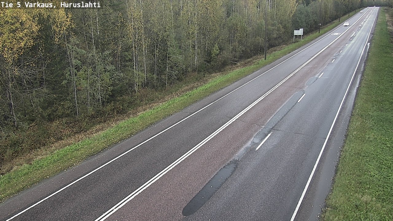 Weather Camera Image Road 5 Varkaus, Huruslahti, Varkaus, Pohjois-Savo