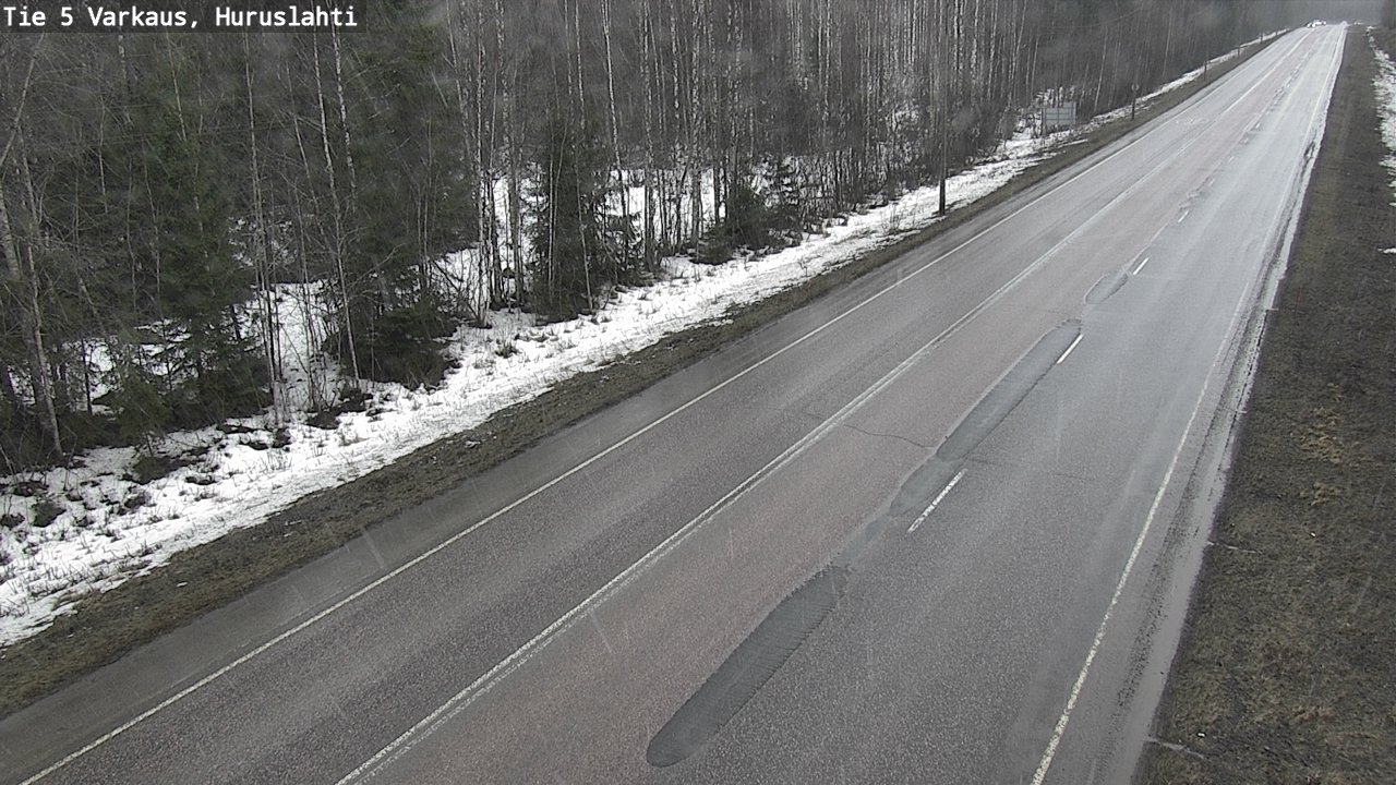 Weather Camera Image Road 5 Varkaus, Huruslahti, Varkaus, Pohjois-Savo