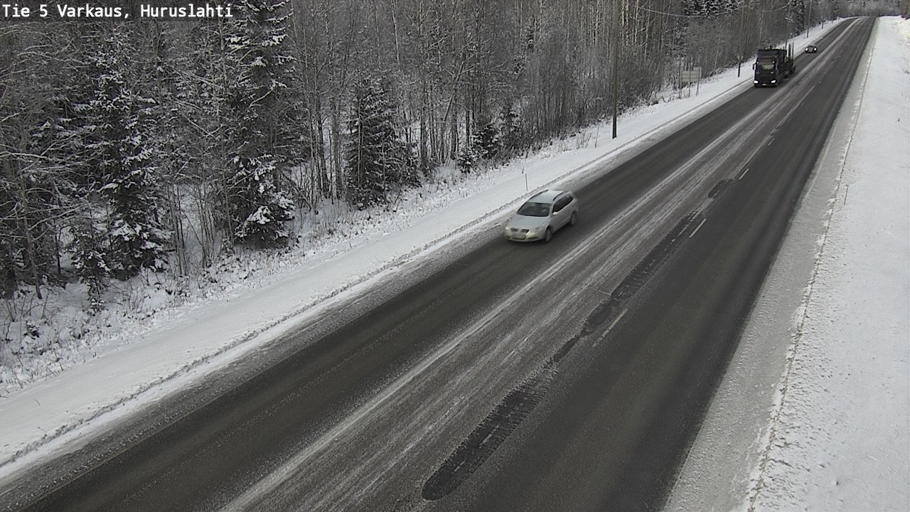 Weather Camera Image Road 5 Varkaus, Huruslahti, Varkaus, Pohjois-Savo