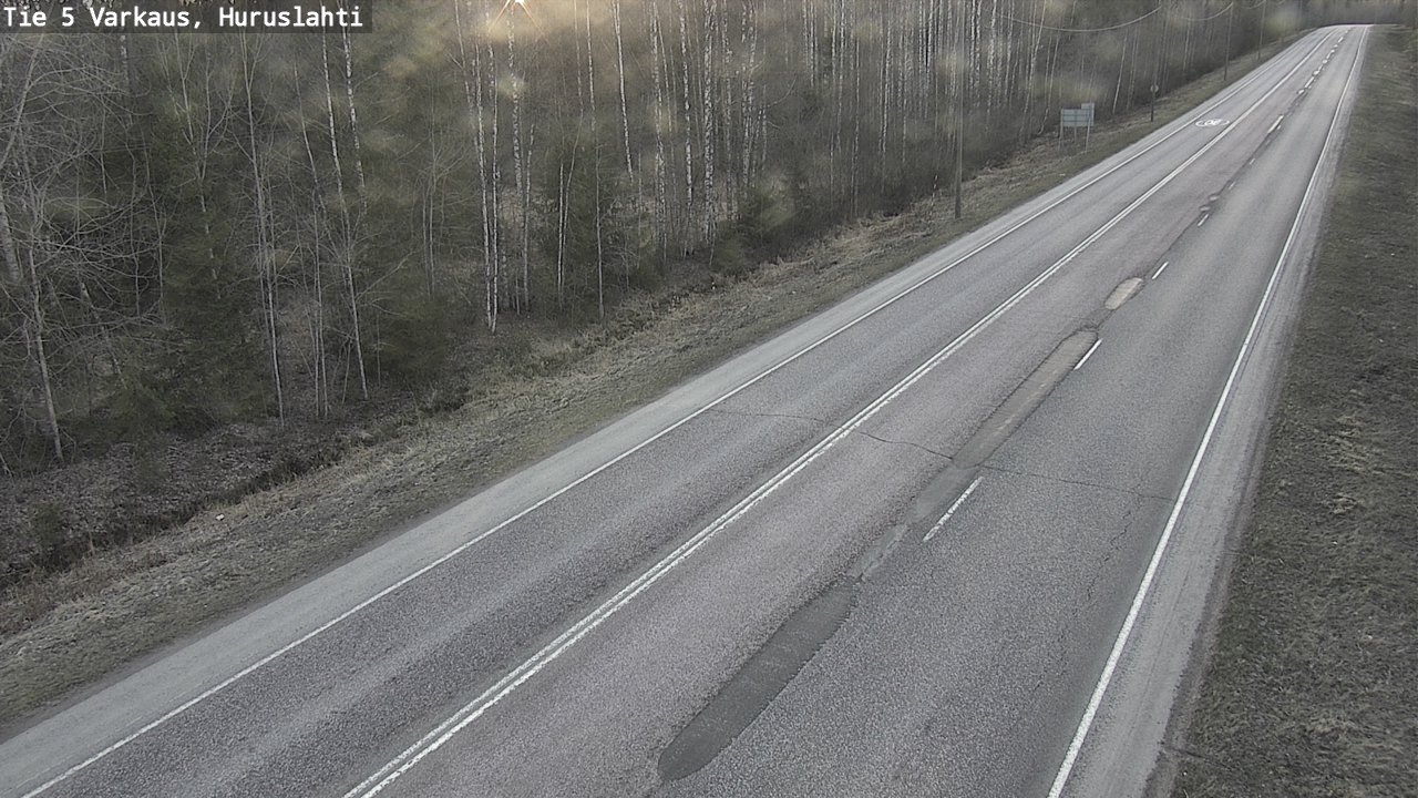 Weather Camera Image Väg 5 Varkaus, Huruslahti, Varkaus, Pohjois-Savo