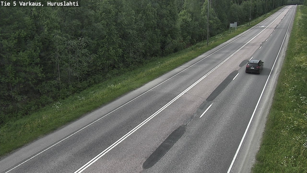 Weather Camera Image Road 5 Varkaus, Huruslahti, Varkaus, Pohjois-Savo