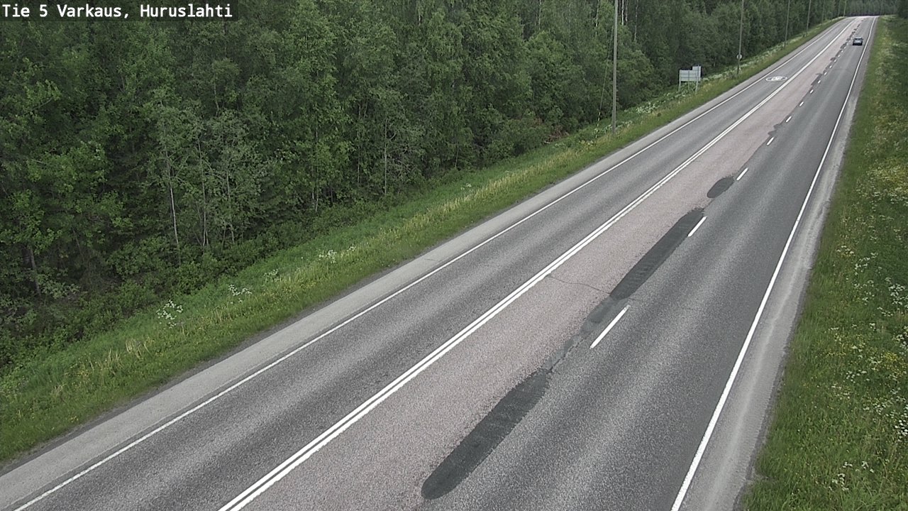 Weather Camera Image Road 5 Varkaus, Huruslahti, Varkaus, Pohjois-Savo