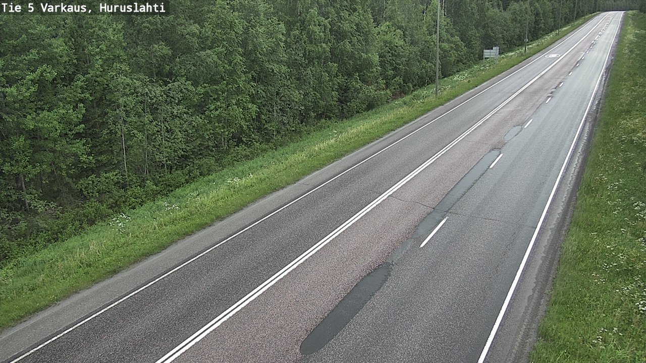 Weather Camera Image Road 5 Varkaus, Huruslahti, Varkaus, Pohjois-Savo