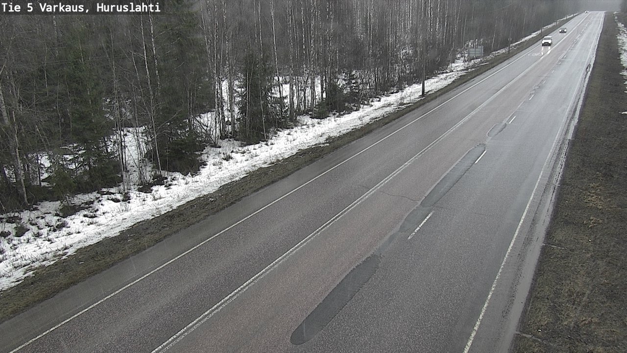 Weather Camera Image Road 5 Varkaus, Huruslahti, Varkaus, Pohjois-Savo