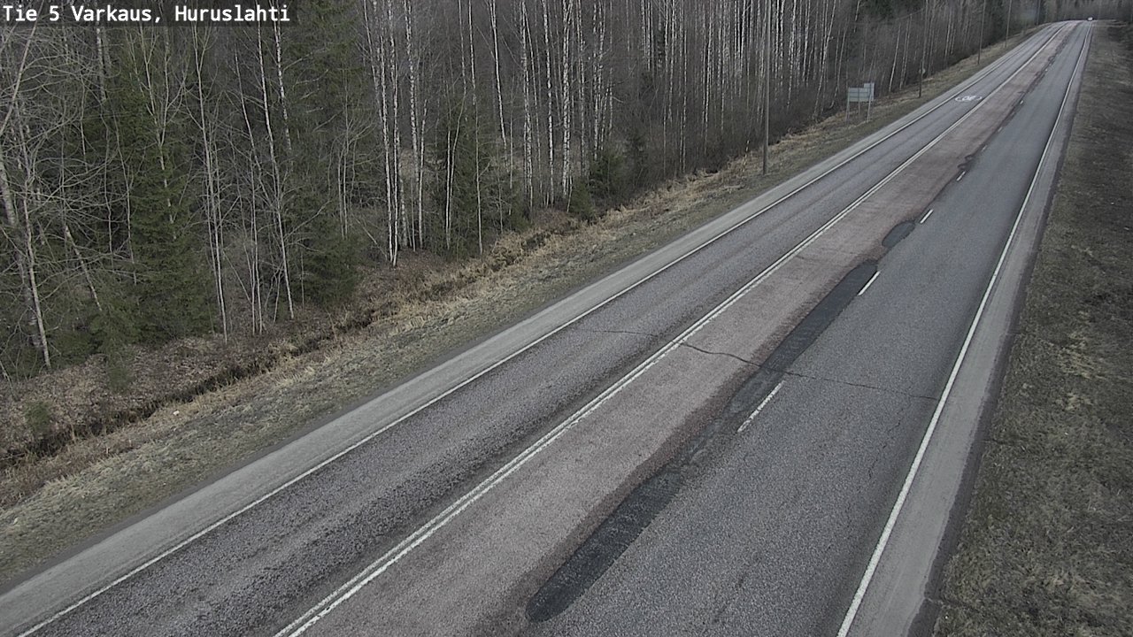 Weather Camera Image Väg 5 Varkaus, Huruslahti, Varkaus, Pohjois-Savo