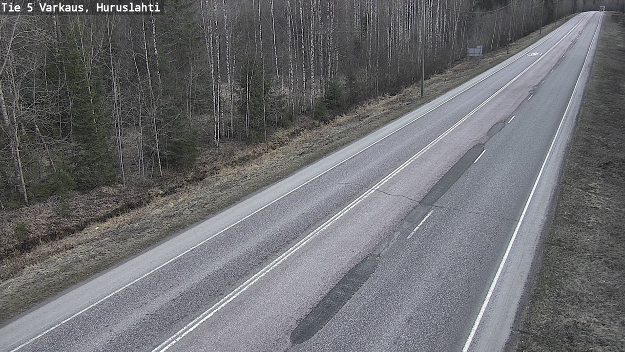 Weather Camera Image Road 5 Varkaus, Huruslahti, Varkaus, Pohjois-Savo