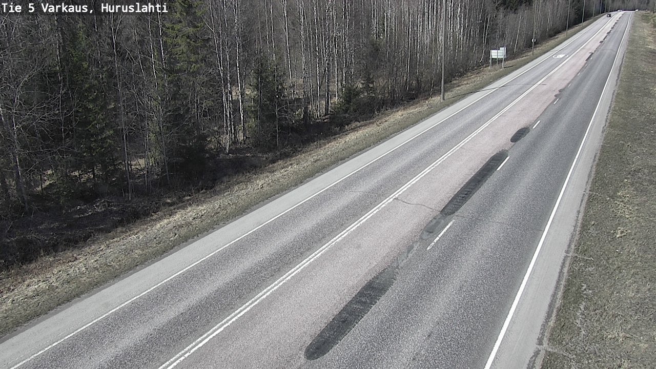 Weather Camera Image Väg 5 Varkaus, Huruslahti, Varkaus, Pohjois-Savo
