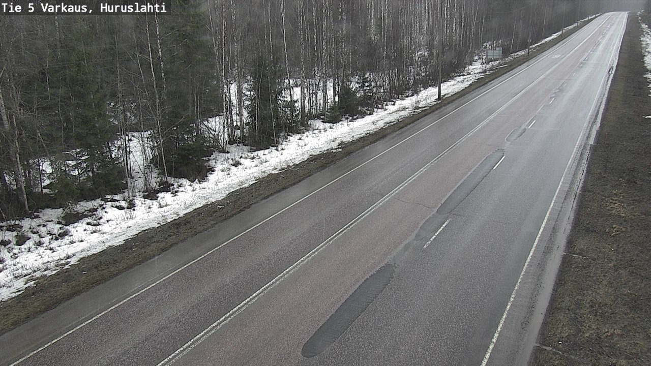 Weather Camera Image Road 5 Varkaus, Huruslahti, Varkaus, Pohjois-Savo