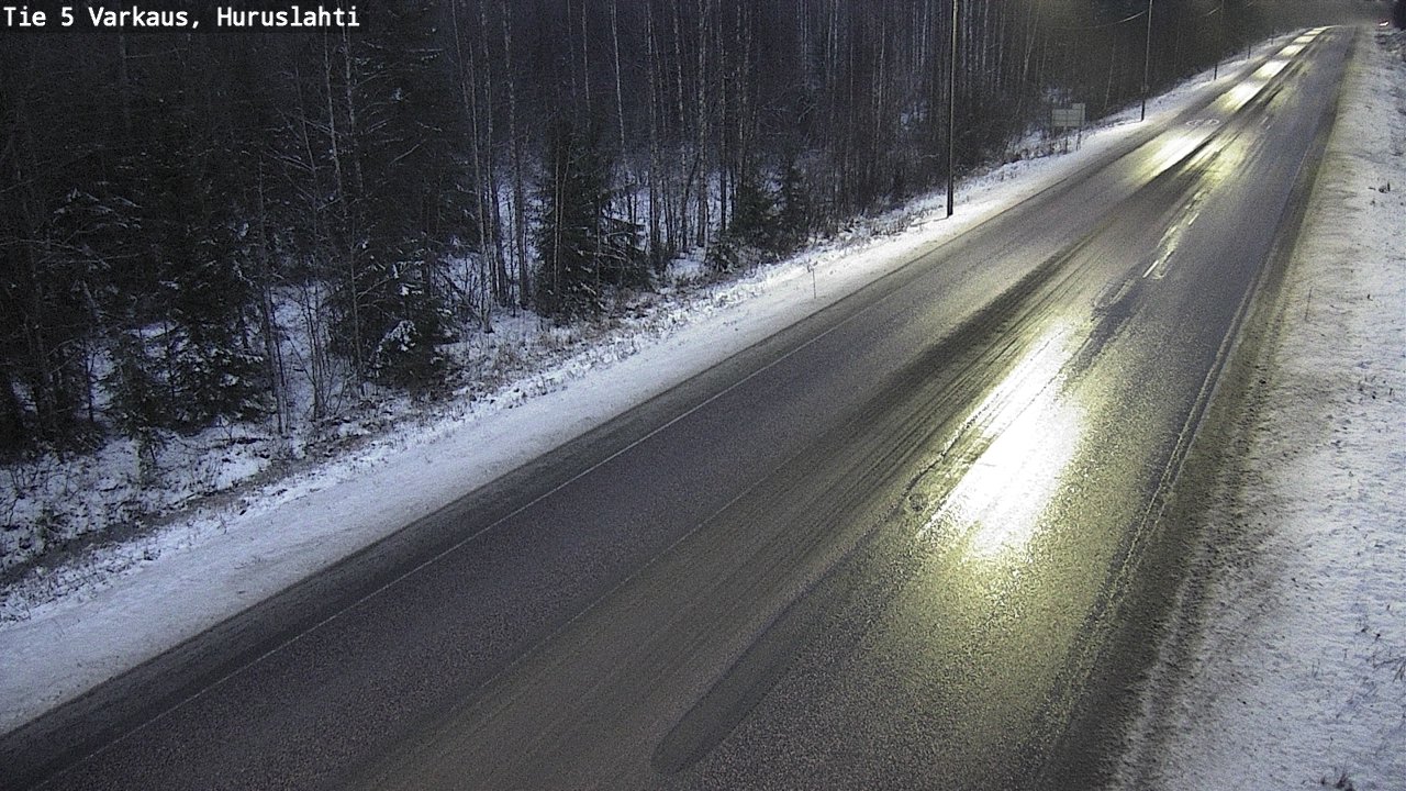 Weather Camera Image Road 5 Varkaus, Huruslahti, Varkaus, Pohjois-Savo