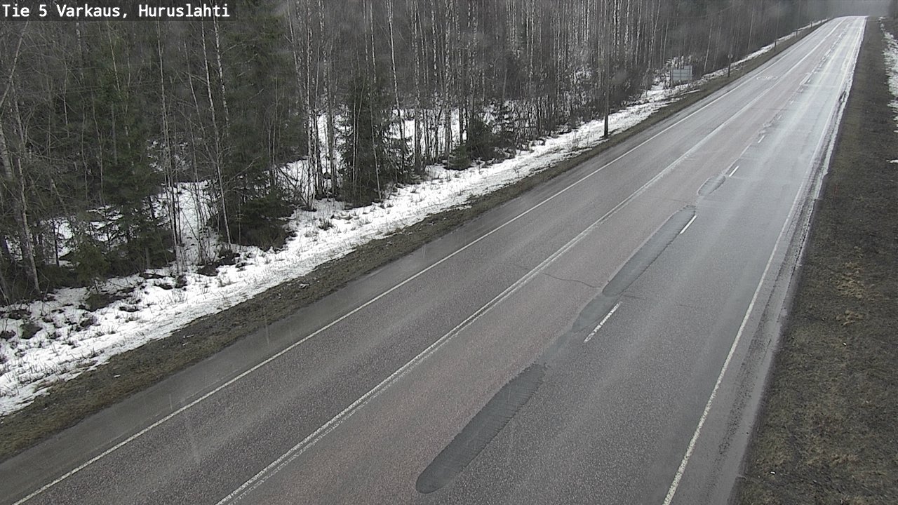 Weather Camera Image Road 5 Varkaus, Huruslahti, Varkaus, Pohjois-Savo