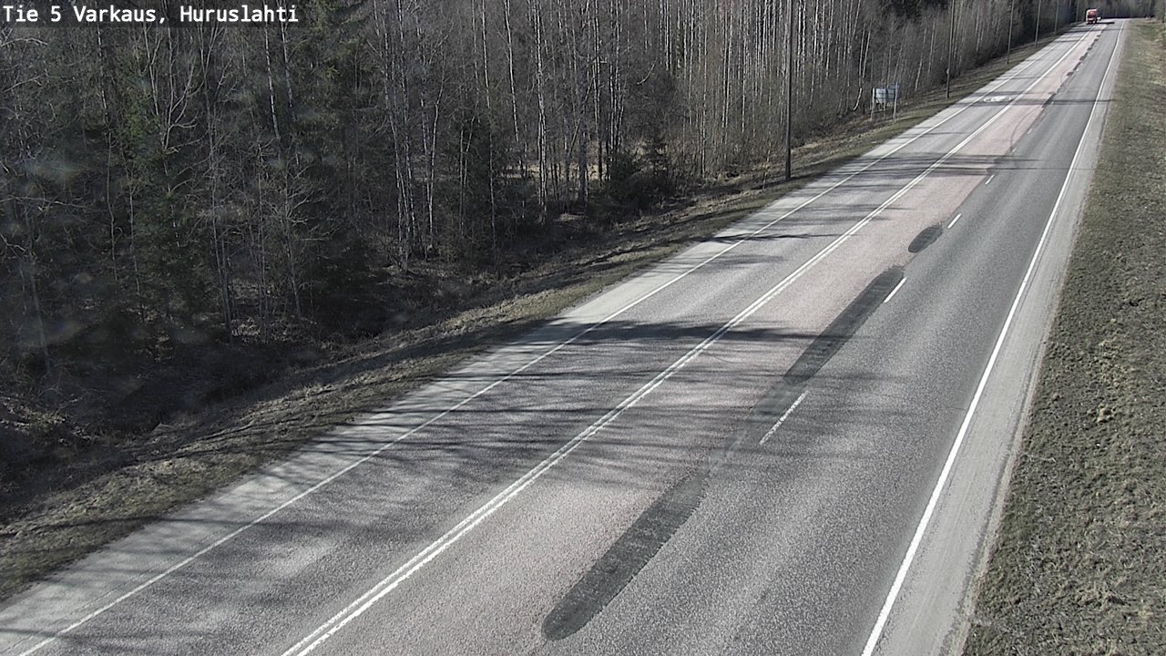 Weather Camera Image Väg 5 Varkaus, Huruslahti, Varkaus, Pohjois-Savo