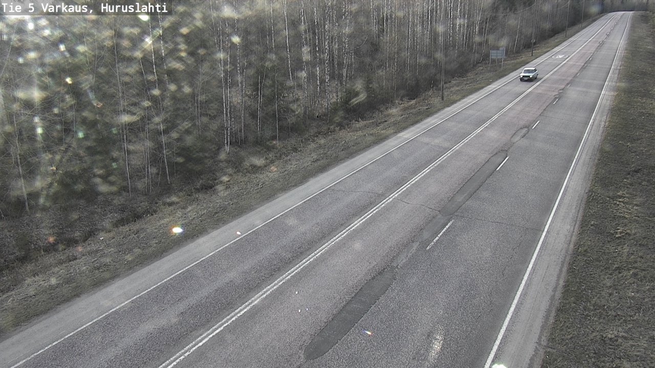 Weather Camera Image Väg 5 Varkaus, Huruslahti, Varkaus, Pohjois-Savo
