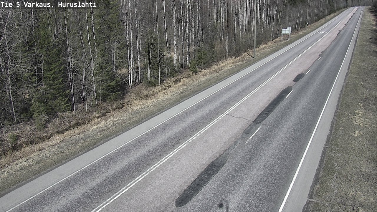 Weather Camera Image Väg 5 Varkaus, Huruslahti, Varkaus, Pohjois-Savo