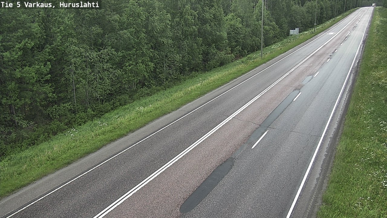 Weather Camera Image Road 5 Varkaus, Huruslahti, Varkaus, Pohjois-Savo