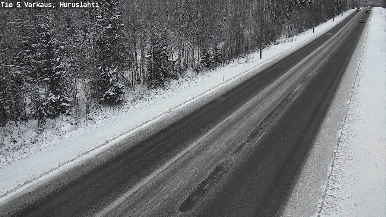 Weather Camera Image Road 5 Varkaus, Huruslahti, Varkaus, Pohjois-Savo