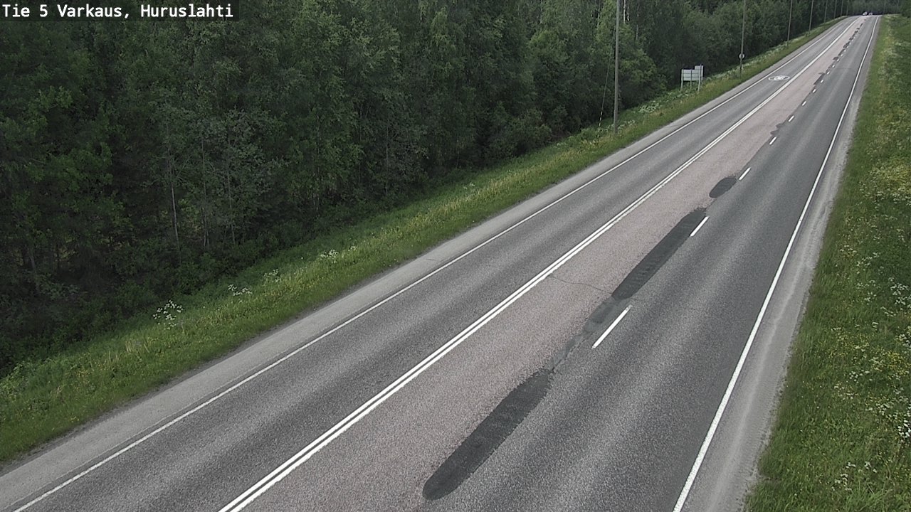 Weather Camera Image Road 5 Varkaus, Huruslahti, Varkaus, Pohjois-Savo