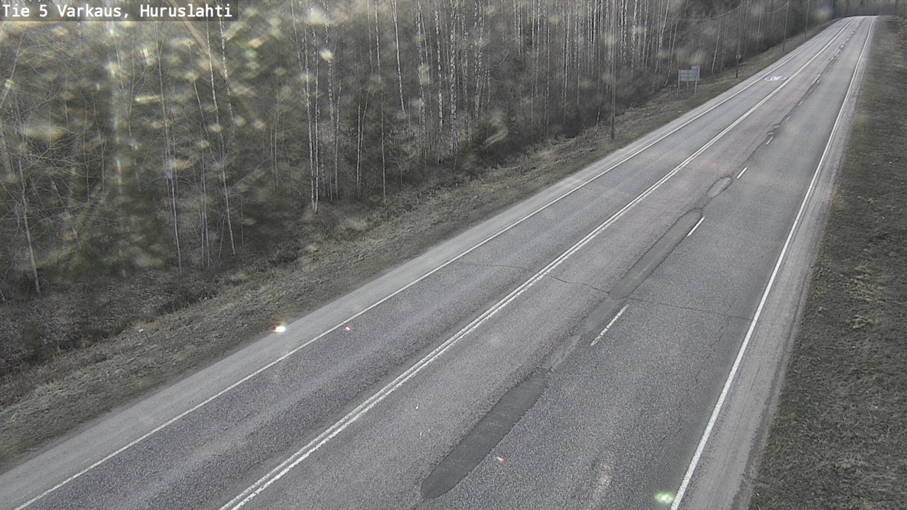 Weather Camera Image Väg 5 Varkaus, Huruslahti, Varkaus, Pohjois-Savo