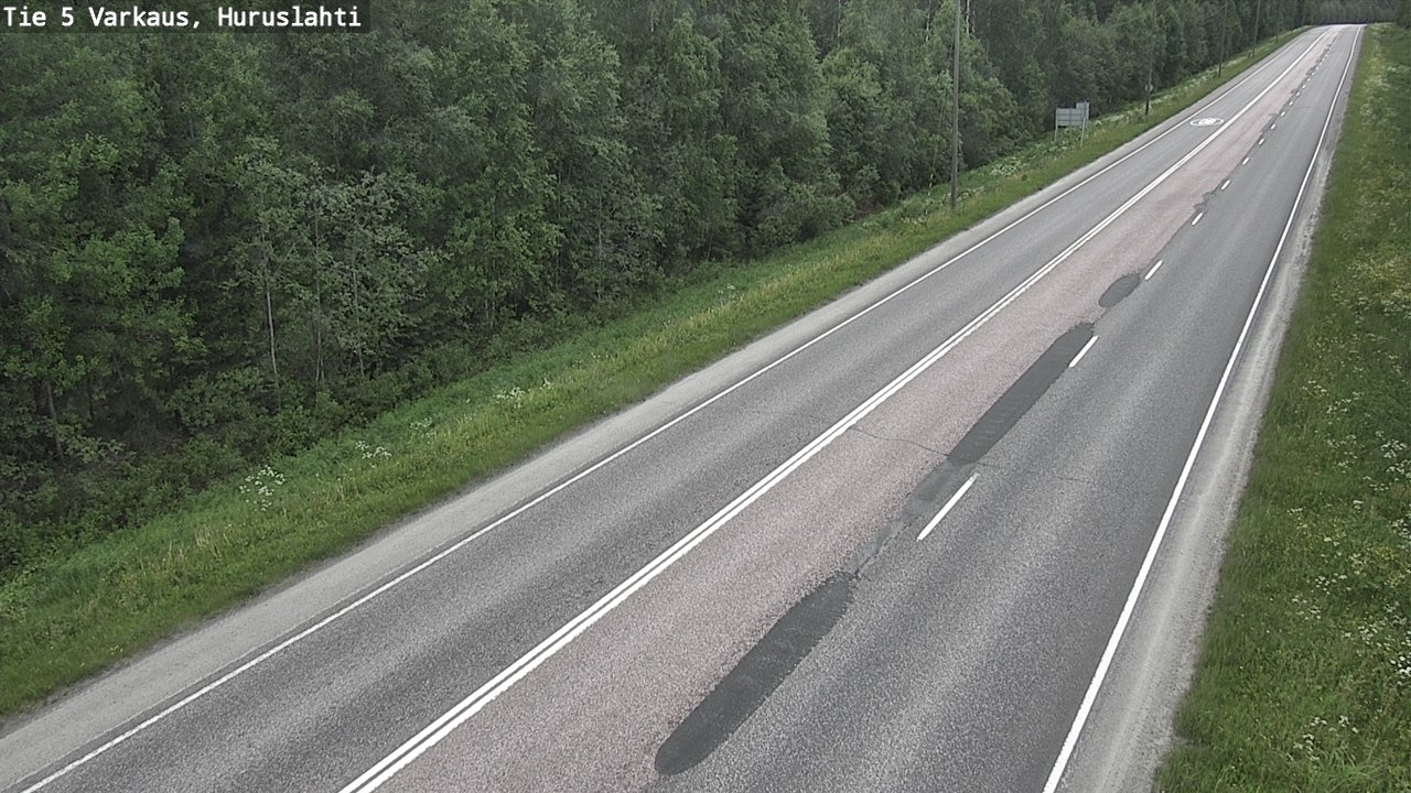 Weather Camera Image Road 5 Varkaus, Huruslahti, Varkaus, Pohjois-Savo