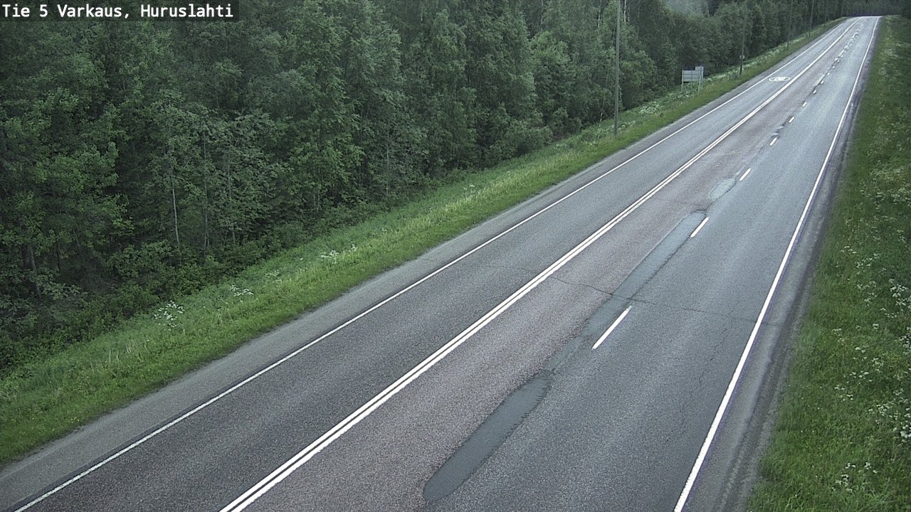 Weather Camera Image Road 5 Varkaus, Huruslahti, Varkaus, Pohjois-Savo
