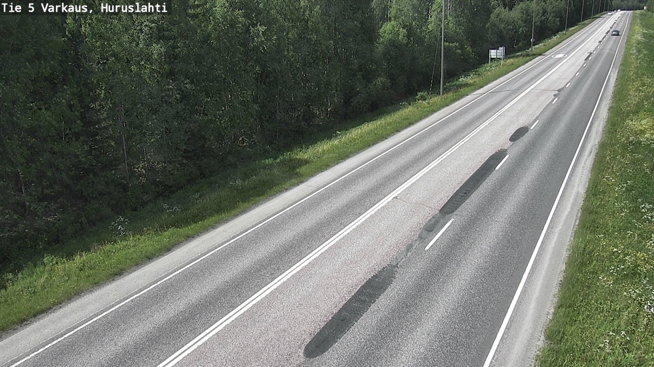 Weather Camera Image Road 5 Varkaus, Huruslahti, Varkaus, Pohjois-Savo
