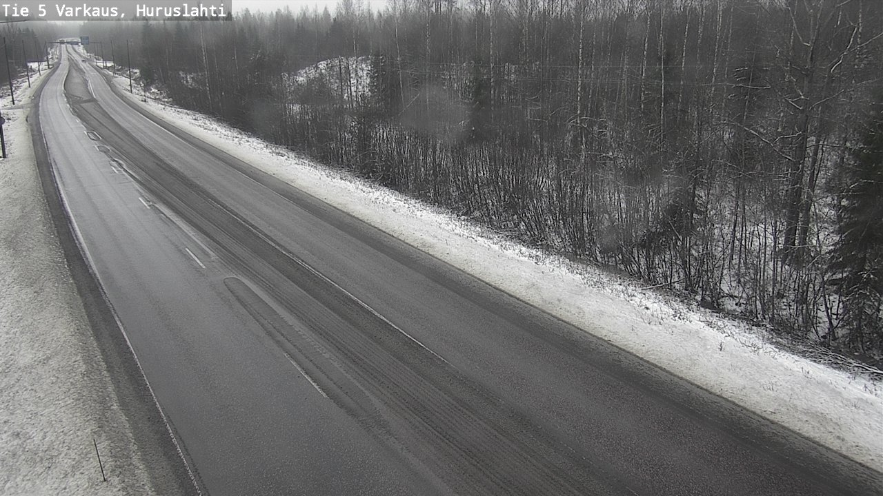 Weather Camera Image Road 5 Varkaus, Huruslahti, Varkaus, Pohjois-Savo