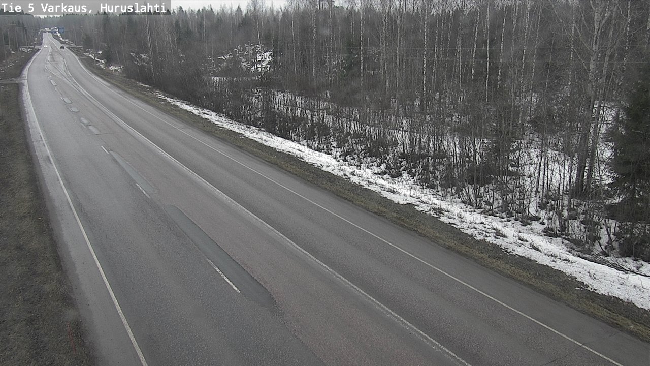 Weather Camera Image Road 5 Varkaus, Huruslahti, Varkaus, Pohjois-Savo