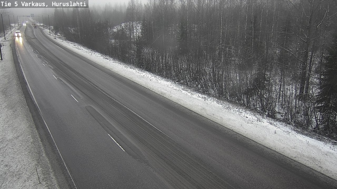 Weather Camera Image Road 5 Varkaus, Huruslahti, Varkaus, Pohjois-Savo