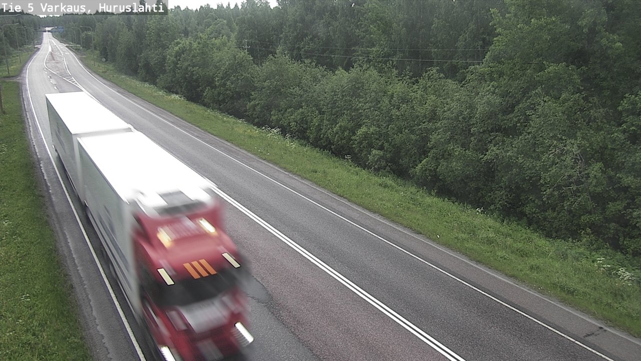 Weather Camera Image Road 5 Varkaus, Huruslahti, Varkaus, Pohjois-Savo
