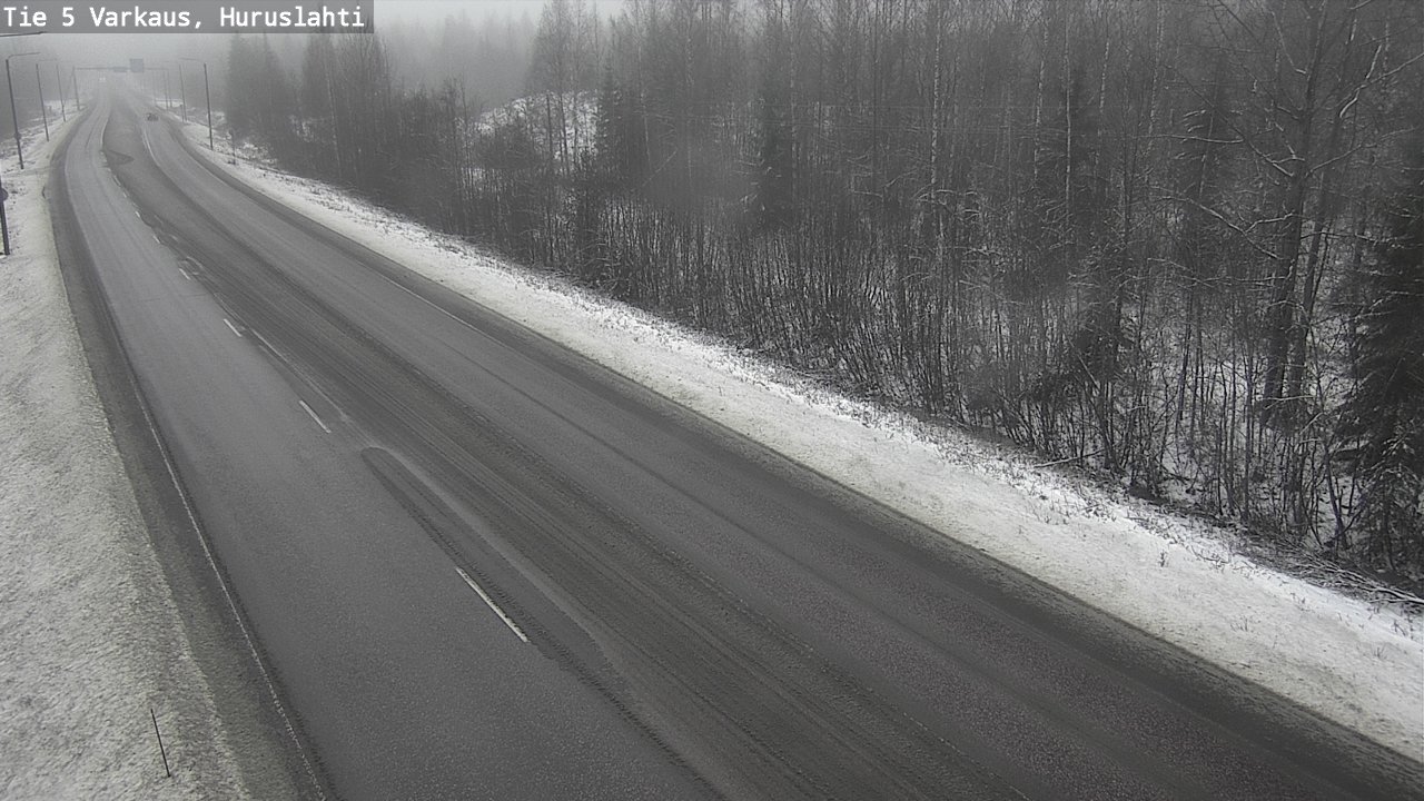 Weather Camera Image Road 5 Varkaus, Huruslahti, Varkaus, Pohjois-Savo