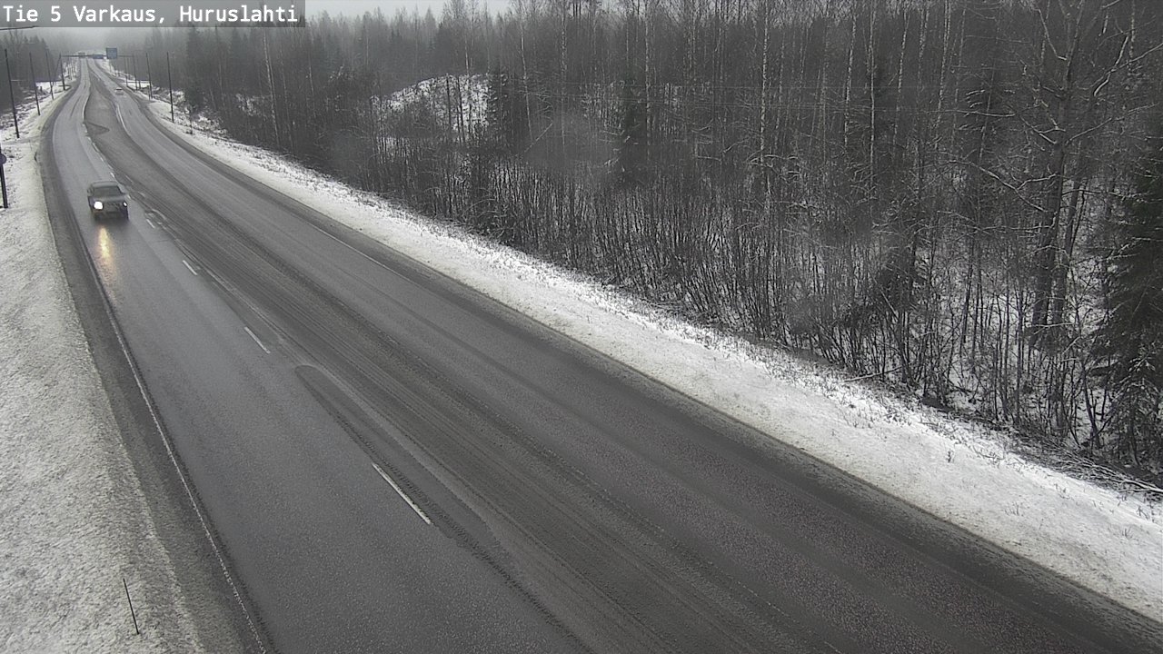 Weather Camera Image Road 5 Varkaus, Huruslahti, Varkaus, Pohjois-Savo