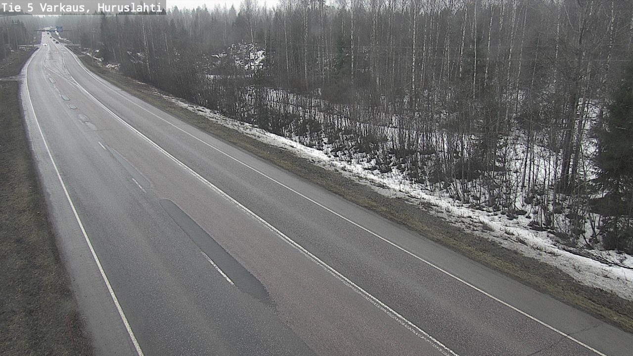 Weather Camera Image Road 5 Varkaus, Huruslahti, Varkaus, Pohjois-Savo