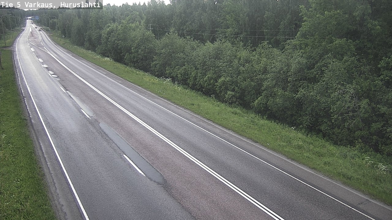 Weather Camera Image Road 5 Varkaus, Huruslahti, Varkaus, Pohjois-Savo