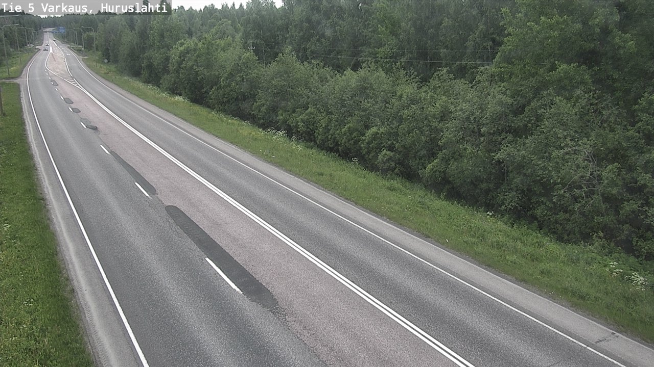 Weather Camera Image Road 5 Varkaus, Huruslahti, Varkaus, Pohjois-Savo