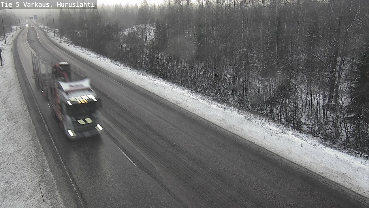 Weather Camera Image Road 5 Varkaus, Huruslahti, Varkaus, Pohjois-Savo