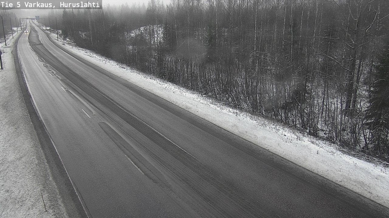 Weather Camera Image Road 5 Varkaus, Huruslahti, Varkaus, Pohjois-Savo