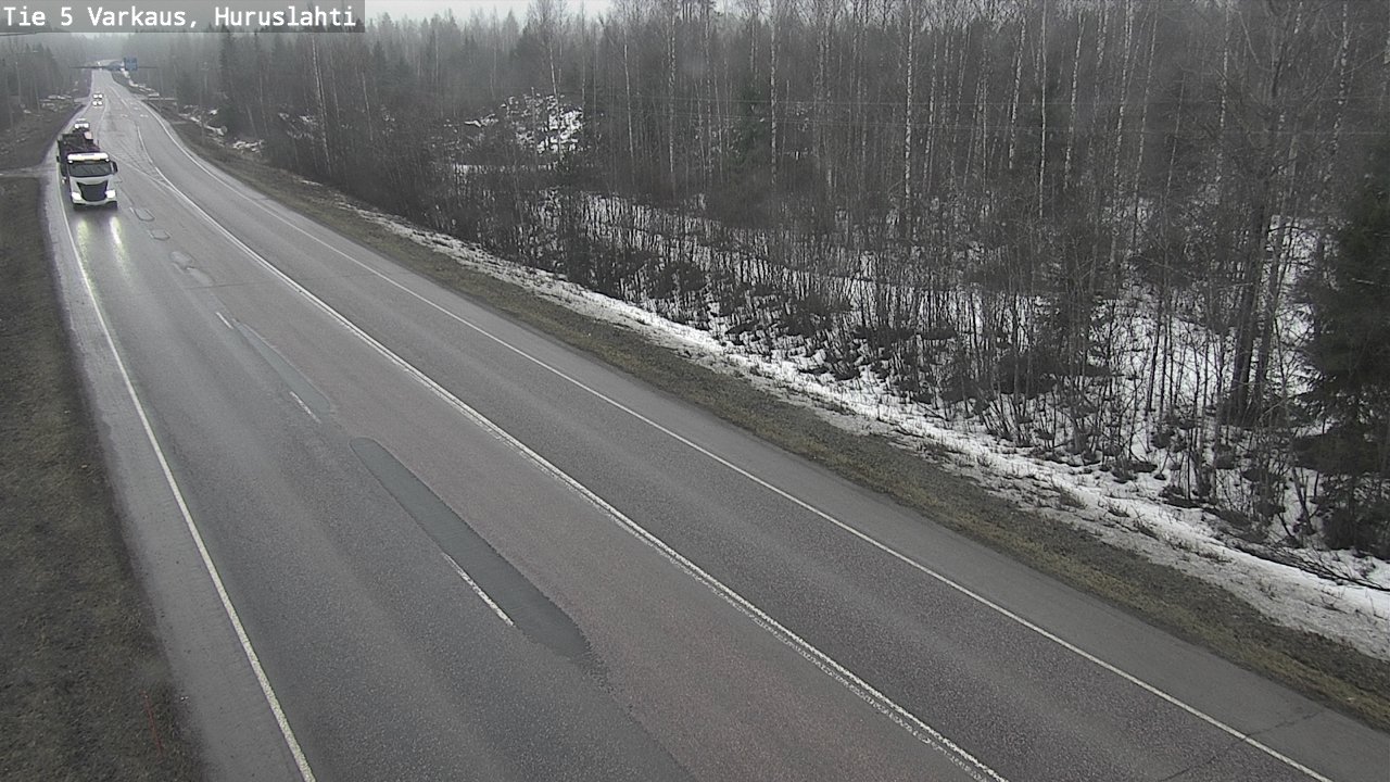 Weather Camera Image Road 5 Varkaus, Huruslahti, Varkaus, Pohjois-Savo