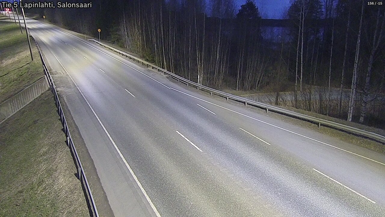 Weather Camera Image Väg 5 Lapinlax, Salonsaari, Lapinlahti, Pohjois-Savo