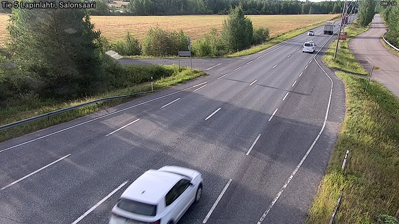 Weather Camera Image Väg 5 Lapinlax, Salonsaari, Lapinlahti, Pohjois-Savo
