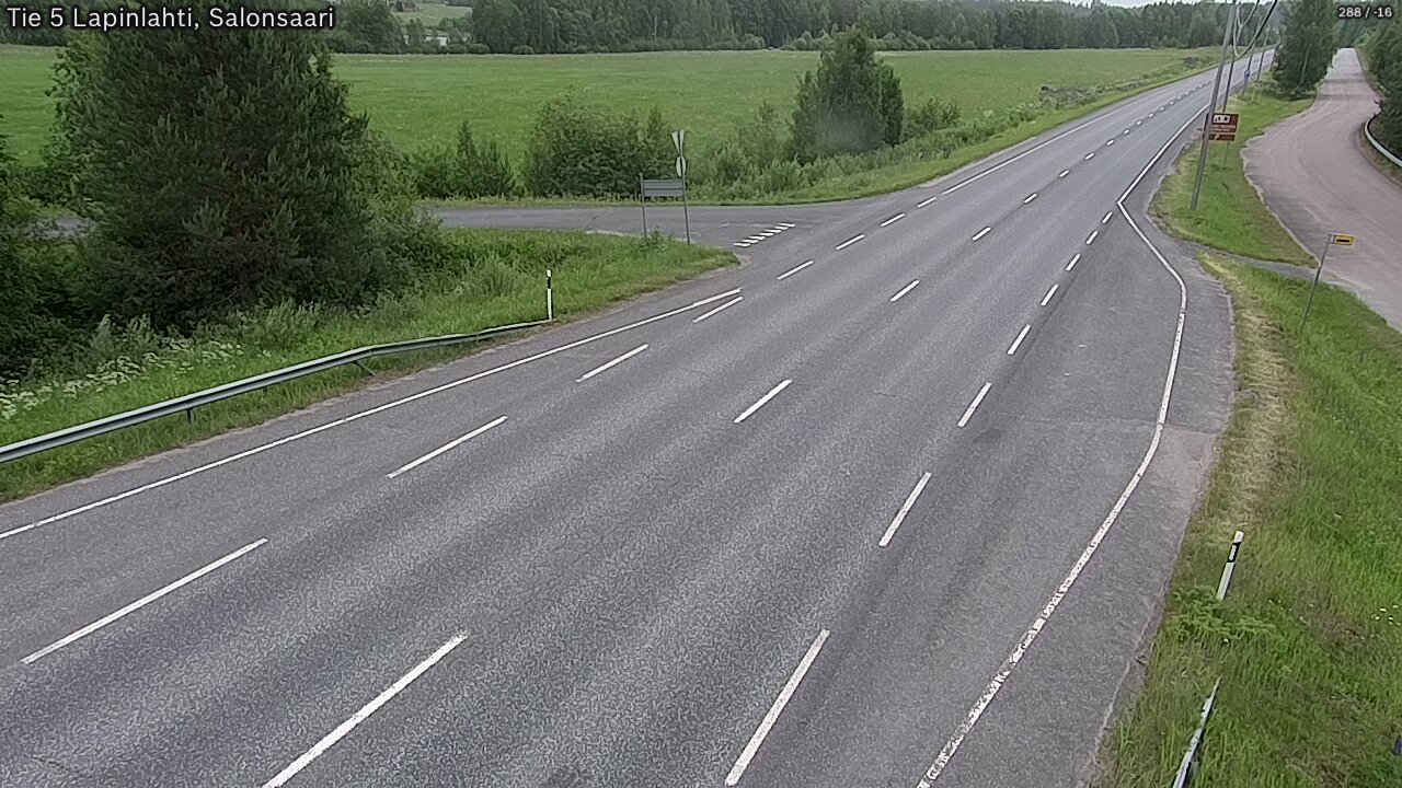 Weather Camera Image Road 5 Lapinlahti, Salonsaari, Lapinlahti, Pohjois-Savo