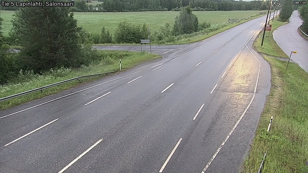 Weather Camera Image Road 5 Lapinlahti, Salonsaari, Lapinlahti, Pohjois-Savo
