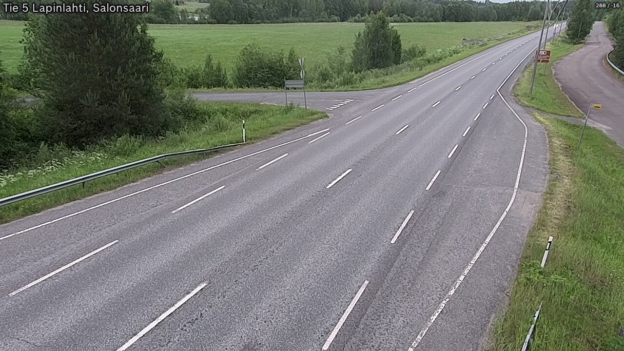Weather Camera Image Road 5 Lapinlahti, Salonsaari, Lapinlahti, Pohjois-Savo