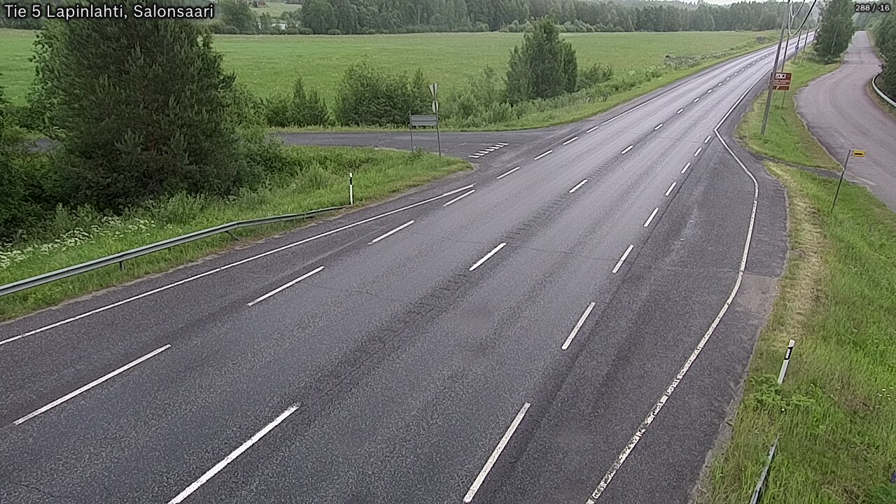 Weather Camera Image Road 5 Lapinlahti, Salonsaari, Lapinlahti, Pohjois-Savo